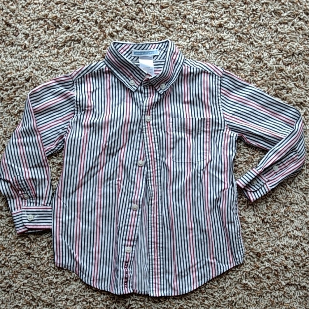 Janie and Jack 2T boy dress shirt striped